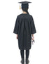 Black Graduate Convocation Degree Graduation Day Gown & Cap Kids & Adults Fancy Dress Costume
