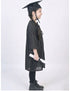 Black Graduate Convocation Degree Graduation Day Gown & Cap Kids & Adults Fancy Dress Costume