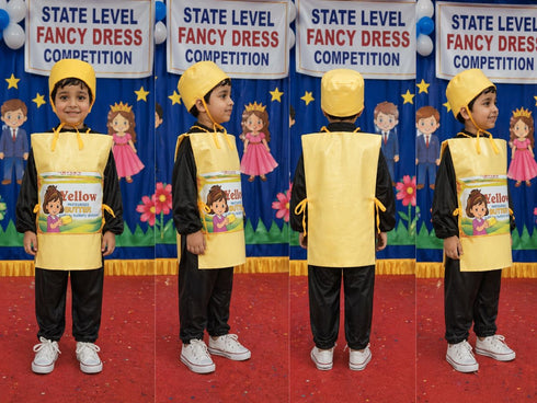 Yellow Butter Food Kids Fancy Dress Costume