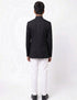 Black Achkan with White Churidar Pyjama Fancy Dress Costume
