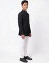 Black Achkan with White Churidar Pyjama Fancy Dress Costume
