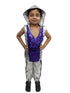 BookMyCostume Western Dance Costume for Boys - Purple & Silver - Tshirt with Trousers - Premium