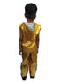 Western Dance Costume for Boys - Green & Golden - Tshirt with Trousers - Premium