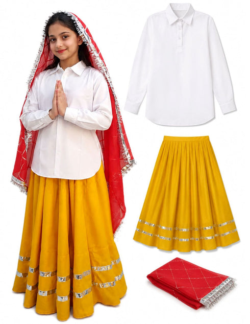 Haryana State Traditional Thel Costume for Girls and Women