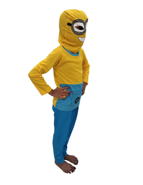 Yellow Childlike Cartoon Character (Despicable Me) Kids Fancy Dress Costume | Standard