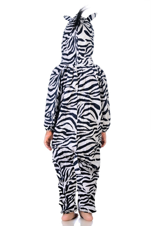 BookMyCostume Zebra African Equids Animal Kids Fancy Dress Costume | Black & White