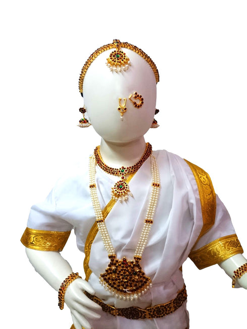 Complete Heavy Jewellery 10 Pcs Set Accessory for Girls Kids & Adult Fancy Dress Costume