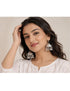 Big Silver Jhumka Earrings Jewellery - Traditional Fancy Dress Costume Accessory for Girls