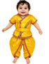 Baby Krishna Kanha Kanhaiya Dhoti Kurta Polka Dots with Flute for Boys Kids & Adult Fancy Dress Costume