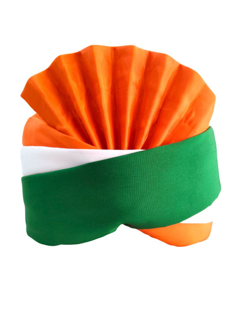 Tricolor Patriotic Turban Pagdi For Kids and Adults for Independence and Republic Day