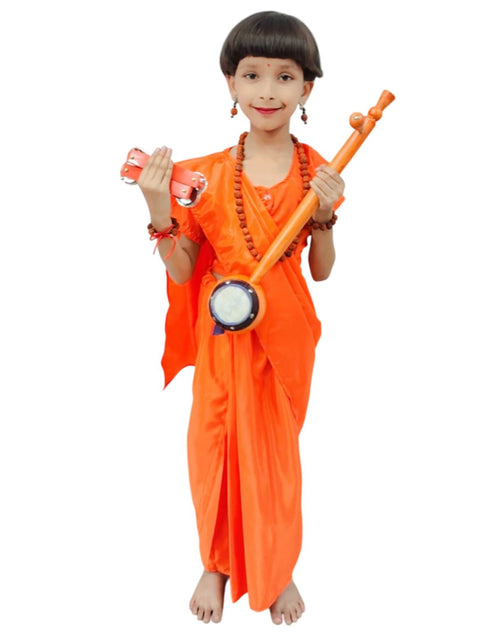 BookMyCostume Meera Mirabai Krishna Lover and Devotee Kids Fancy Dress Costume for Girls & Women