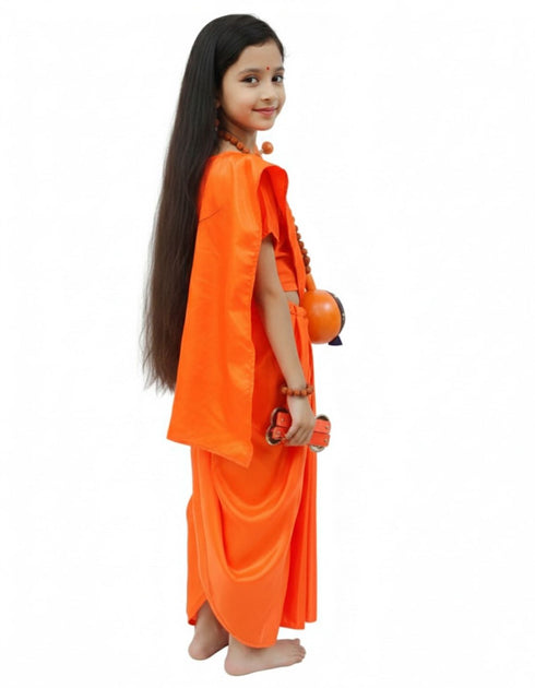 BookMyCostume Meera Mirabai Krishna Lover and Devotee Kids Fancy Dress Costume for Girls & Women