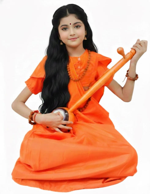 BookMyCostume Meera Mirabai Krishna Lover and Devotee Kids Fancy Dress Costume for Girls & Women