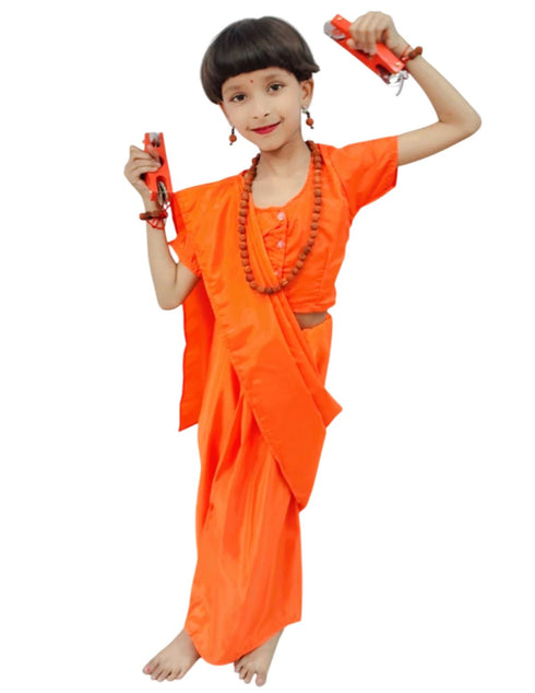 BookMyCostume Meera Mirabai Krishna Lover and Devotee Kids Fancy Dress Costume for Girls & Women