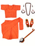 BookMyCostume Meera Mirabai Krishna Lover and Devotee Kids Fancy Dress Costume for Girls & Women
