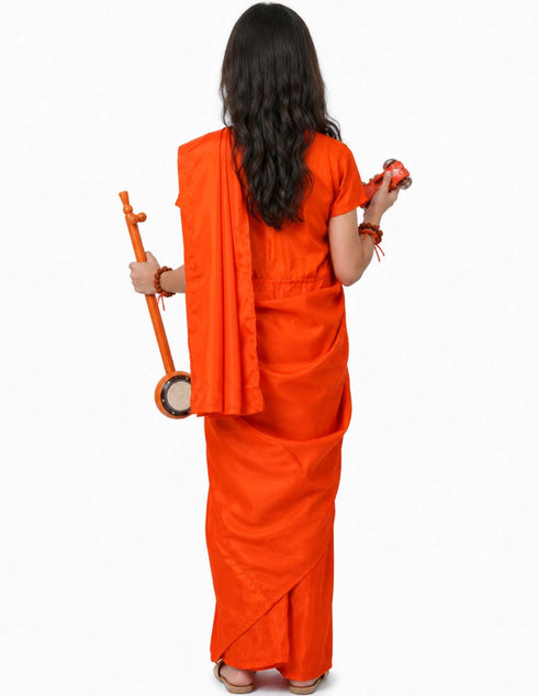 Meera Mirabai Krishna Lover and Devotee Kids Fancy Dress Costume for Girls & Women