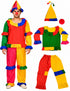 Joker Colorful Clown Kids Adults Fancy Dress Costume