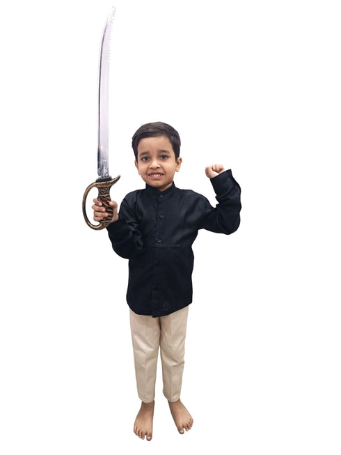 Sword Indian Talwar Plastic Toy Accessory for Kids and Adults Fancy Dress Costume
