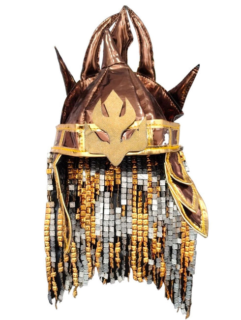 BookMyCostume Baahubali Warrior Indian Movies Character with Helmet Kids & Adults Fancy Dress Costume