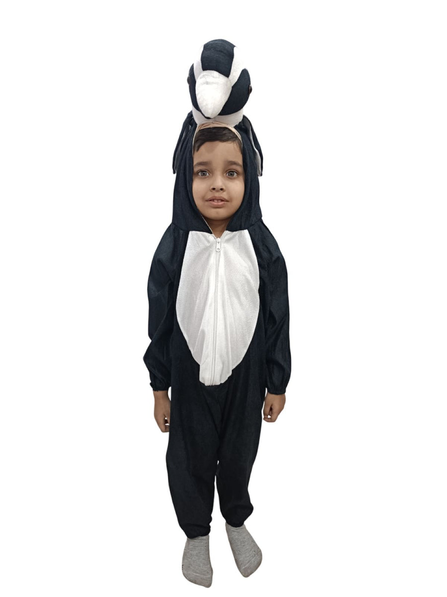 Hatching Penguin Toddler Costume – 2T Jumpsuit With Attached Shell, Mitts & Shoe Covers
