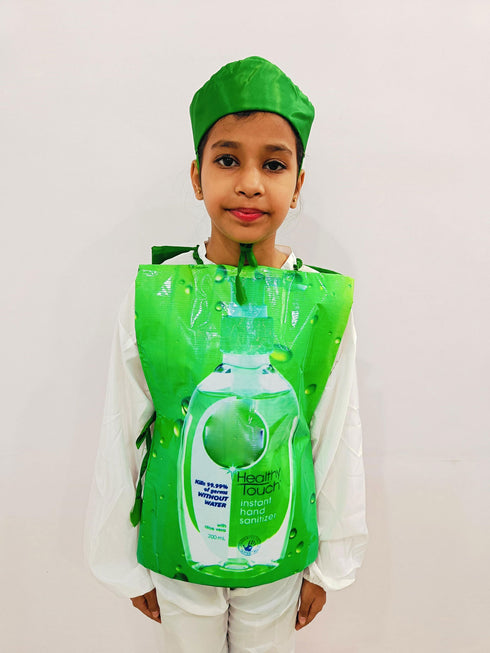 BookMyCostume Original Hand Sanitizer Corona Protection Kids Fancy Dress Costume