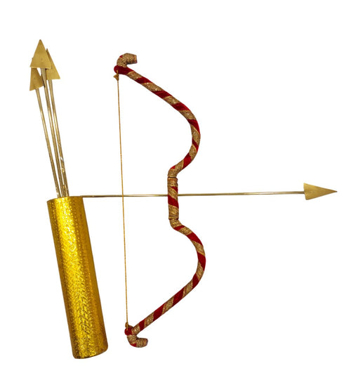 Bow and Arrow Indian Teer Kaman Ramleela Accessory for Kids and Adults Fancy Dress Costume