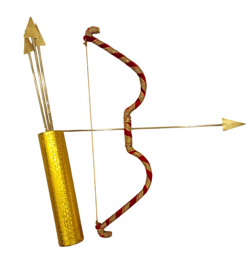 Bow and Arrow Indian Teer Kaman Ramleela Accessory for Kids and Adults Fancy Dress Costume