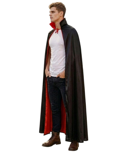 Buy Black & Red Reversible Dracula Vampire Cape Cloak Halloween Party Costume Accessory For Men | Adults