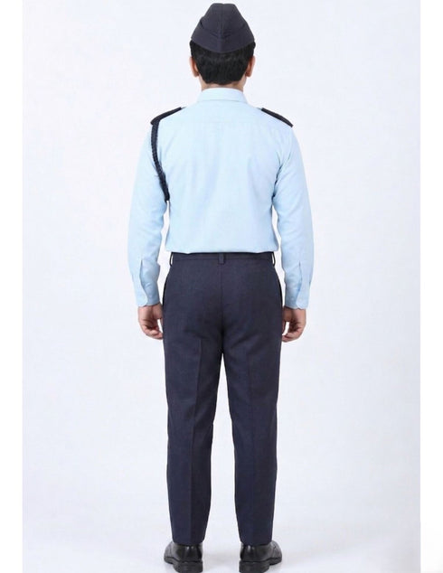 Indian Air Force Defense Pilot Uniform Kids Fancy Dress Costume - Blue