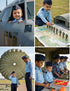 Indian Air Force Defense Pilot Uniform Kids Fancy Dress Costume - Blue