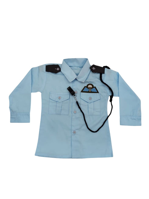 BookMyCostume Indian Air Force Defense Pilot Uniform Kids Fancy Dress Costume - Blue