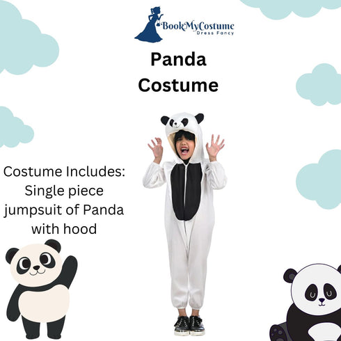BookMyCostume Giant Panda Animal Kids Fancy Dress Costume