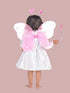 BookMyCostume Fairy Angel with Pink Wings Girls Kids Fancy Dress Costume