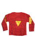 The Red Yellow Superhero Kids Fancy Dress Costume - Standard
