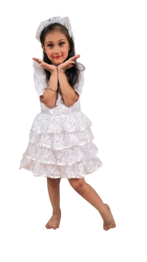 BookMyCostume Christian Bride Girls and Kids Fancy Dress Costume