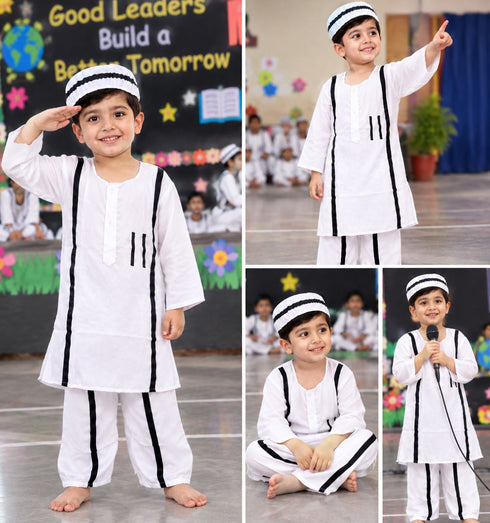 Prisoner Thief Jailed Freedom Fighter Kids Fancy Dress Costume