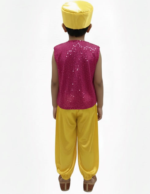 BookMyCostume Aladdin Arabian Boys Western Dance Costume for Boys Kids Costume for School Annual Days