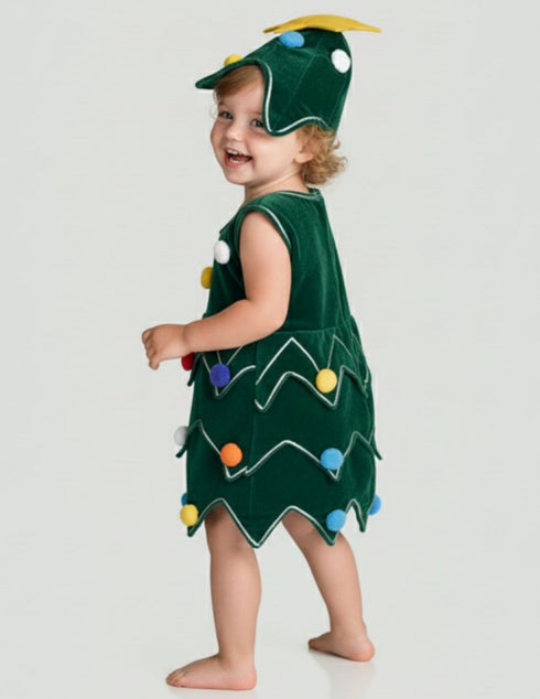 BookMyCostume Christmas Decorated Tree Kids Fancy Dress Costume