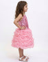 Pink Balloon Frock Western Dance Costume Dress for Girls Kids - Premium