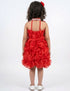 Red Balloon Frock Western Dance Costume Dress for Girls Kids - Premium