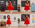 Red Balloon Frock Western Dance Costume Dress for Girls Kids - Premium