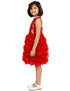 Red Balloon Frock Western Dance Costume Dress for Girls Kids - Premium