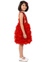 Red Balloon Frock Western Dance Costume Dress for Girls Kids - Premium