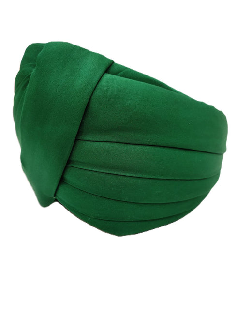 Green Punjabi Pagdi Sardar Ji Indian Traditional Turban Costume Accessory for Boys and Men 8-14 Years