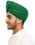 Green Punjabi Pagdi Sardar Ji Indian Traditional Turban Costume Accessory for Boys and Men 8-14 Years