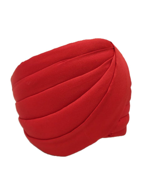 Red Punjabi Pagdi Sardar Ji Indian Traditional Turban Costume Accessory for Boys and Men 8-14 Years