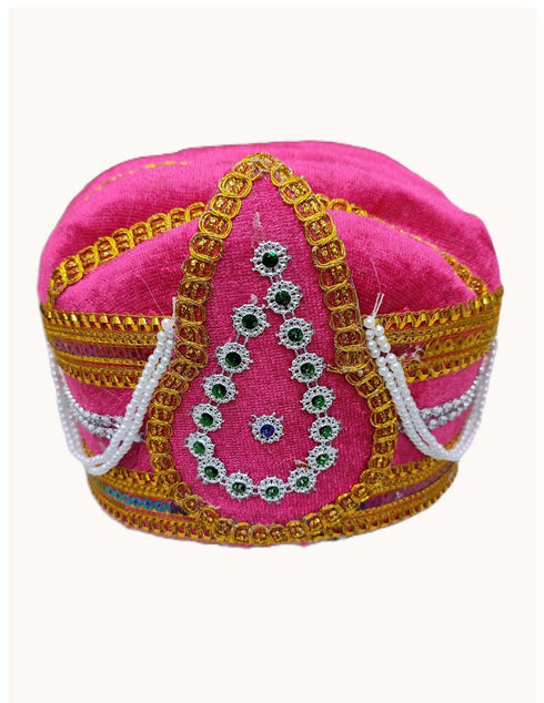 Pink Mughal Emperor Pagdi Indian Turban for Boys and Men