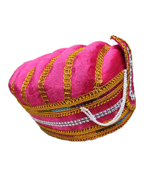 Pink Mughal Emperor Pagdi Indian Turban for Boys and Men