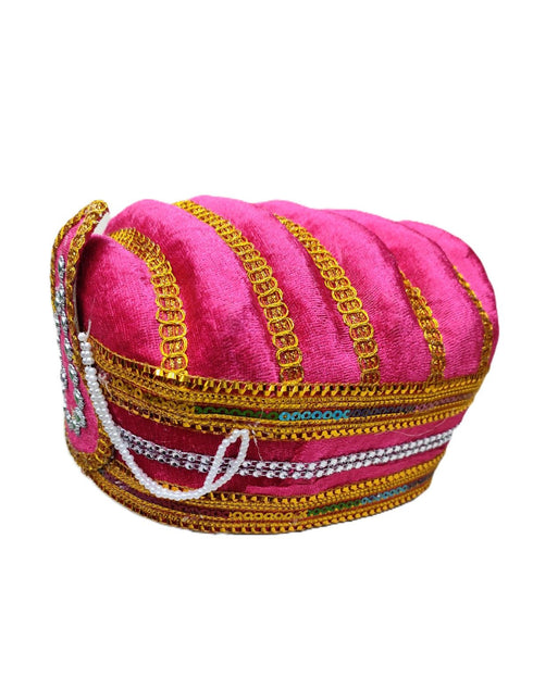 Pink Mughal Emperor Pagdi Indian Turban for Boys and Men