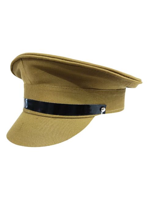 Police Inspector Commissioner Khakhi Cap for Boys and Men